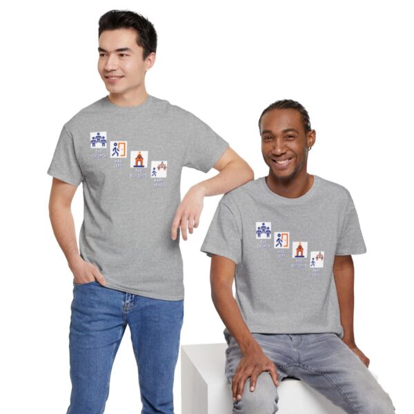 Left the Building 2b Heavy Cotton Tee - Image 26