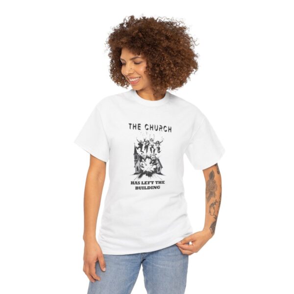 Left the Building Explosion Heavy Cotton Tee - Image 38