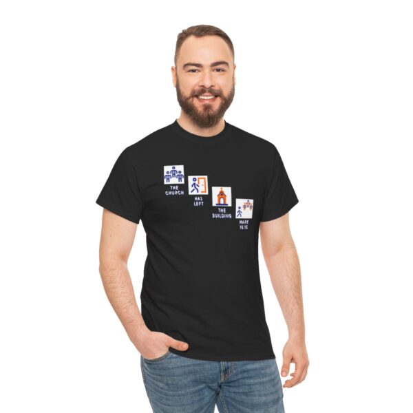 Left the Building 2b Heavy Cotton Tee - Image 40