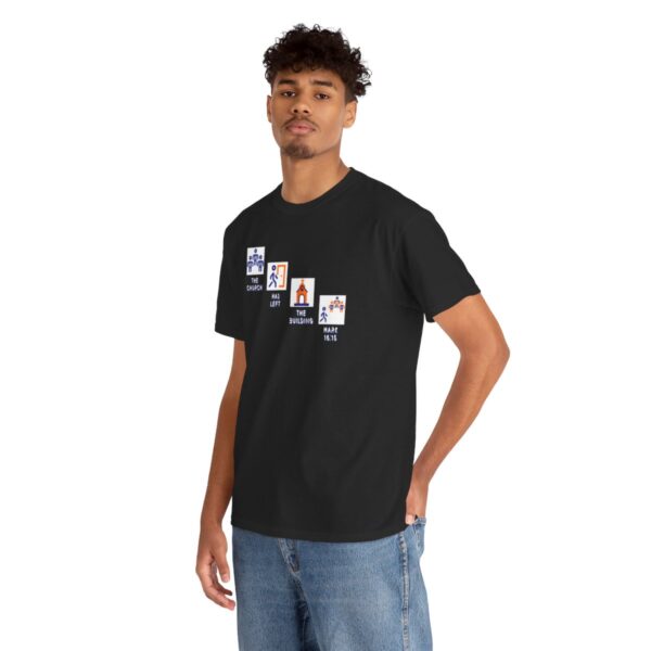 Left the Building 2b Heavy Cotton Tee - Image 41