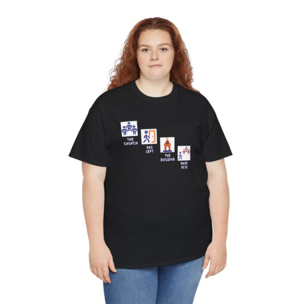 Left the Building 2b Heavy Cotton Tee - Image 42