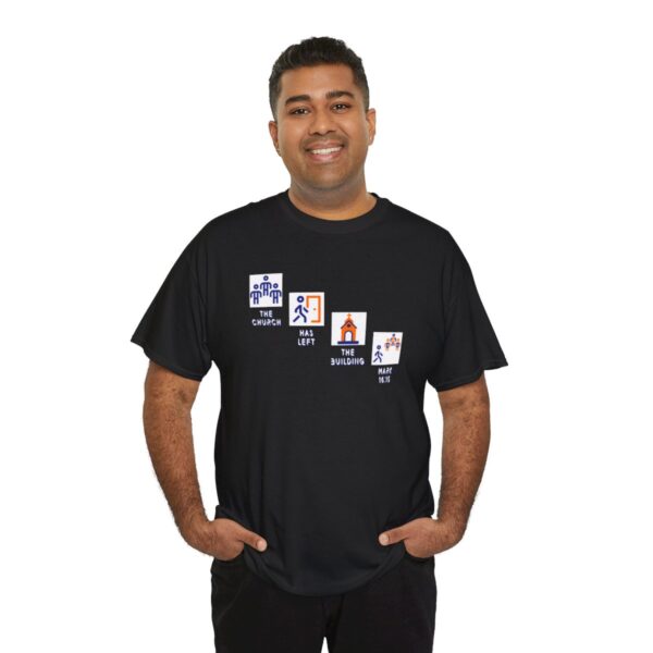 Left the Building 2b Heavy Cotton Tee - Image 44
