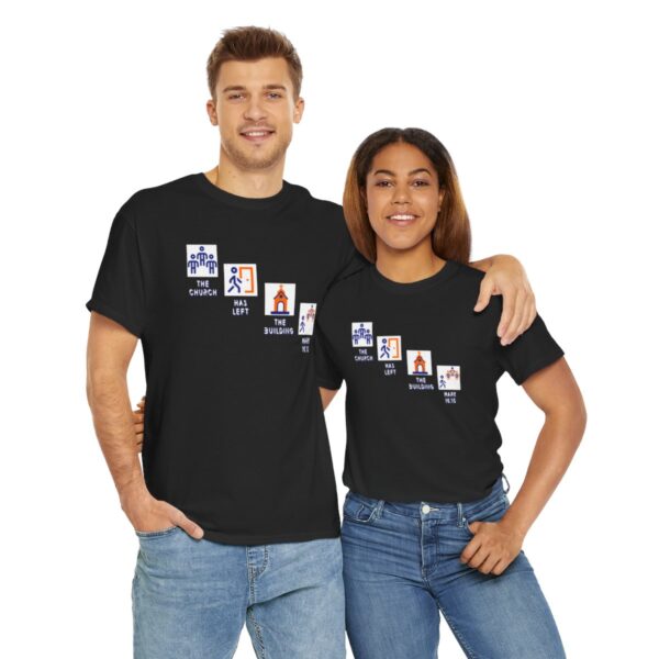 Left the Building 2b Heavy Cotton Tee - Image 51