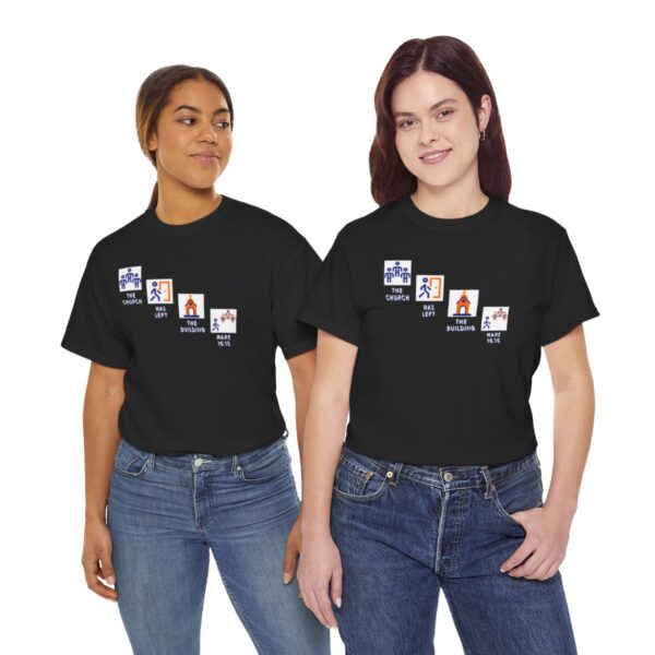 Left the Building 2b Heavy Cotton Tee - Image 52