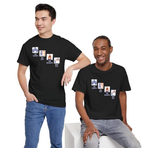 Left the Building 2b Heavy Cotton Tee - Image 53
