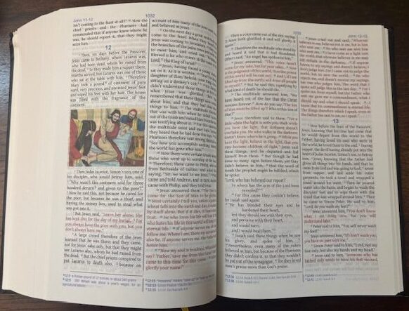 Illustrations & Words of Christ in Red